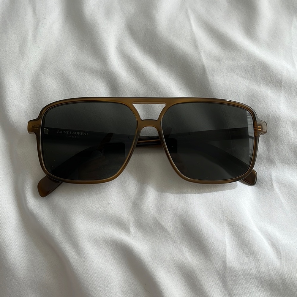 Saint Laurent SL 176 Aviator Sunglasses